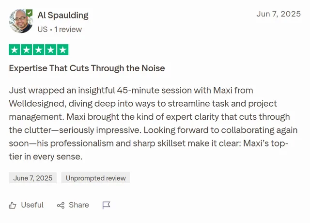 Trustpilot review from Al Spaulding