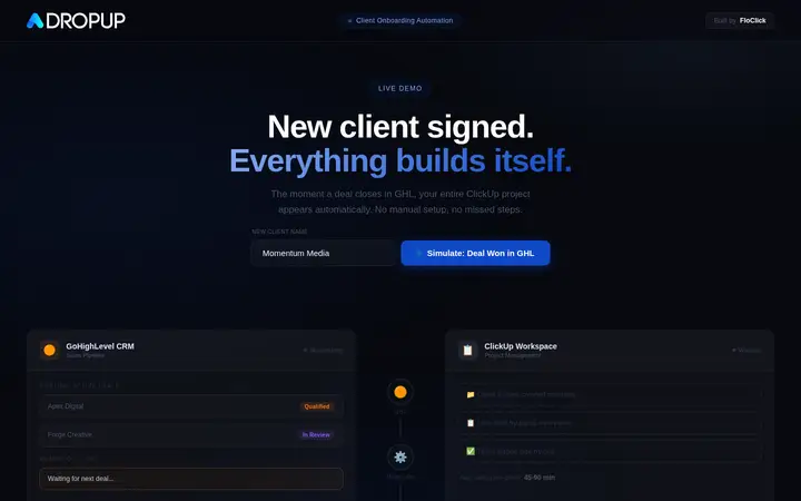 Automated client onboarding