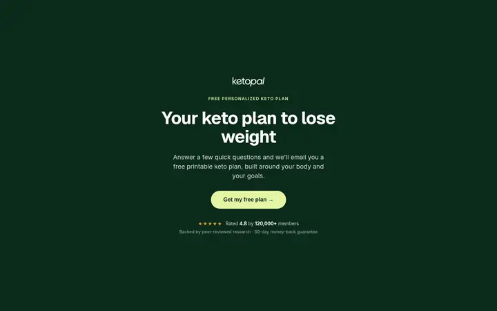 Keto quiz funnel