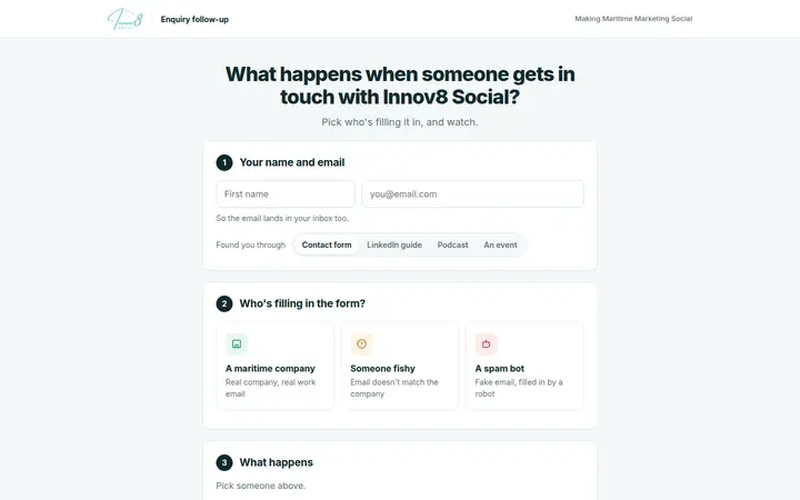 Enquiry follow up demo