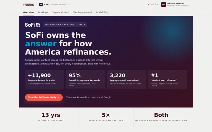 SEO reporting portal