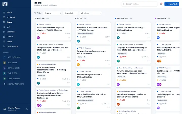 Agency project management OS