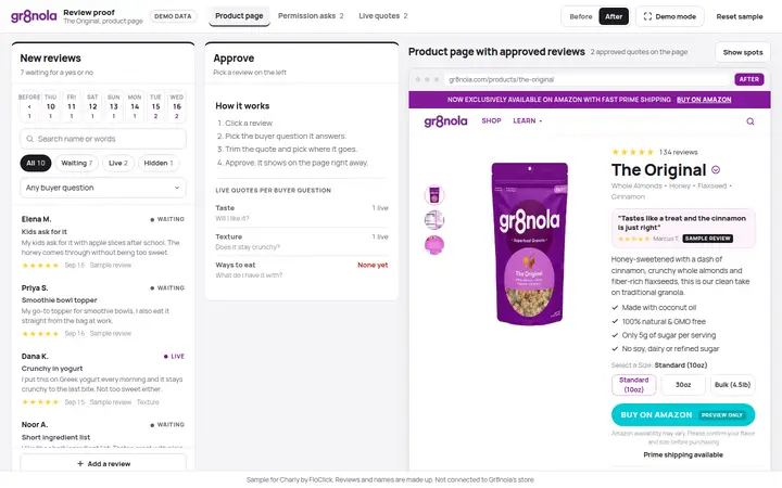 Review approval demo